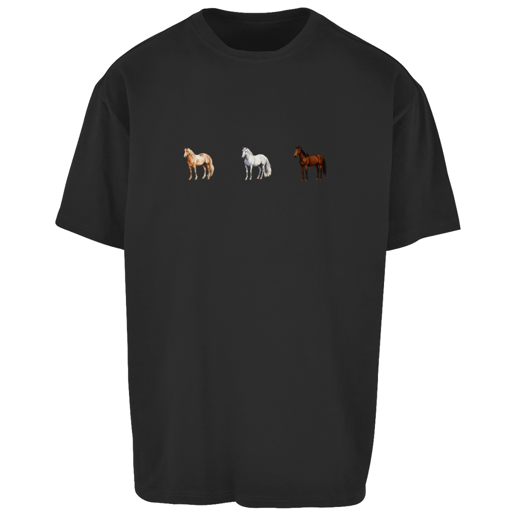 Pferde Trio - Oversize T-Shirt-Unisex