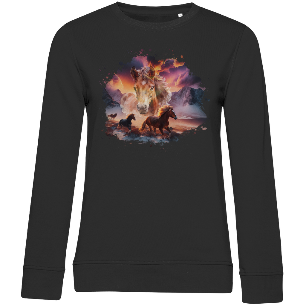Magie der Pferde - Bio-Sweatshirt für Damen