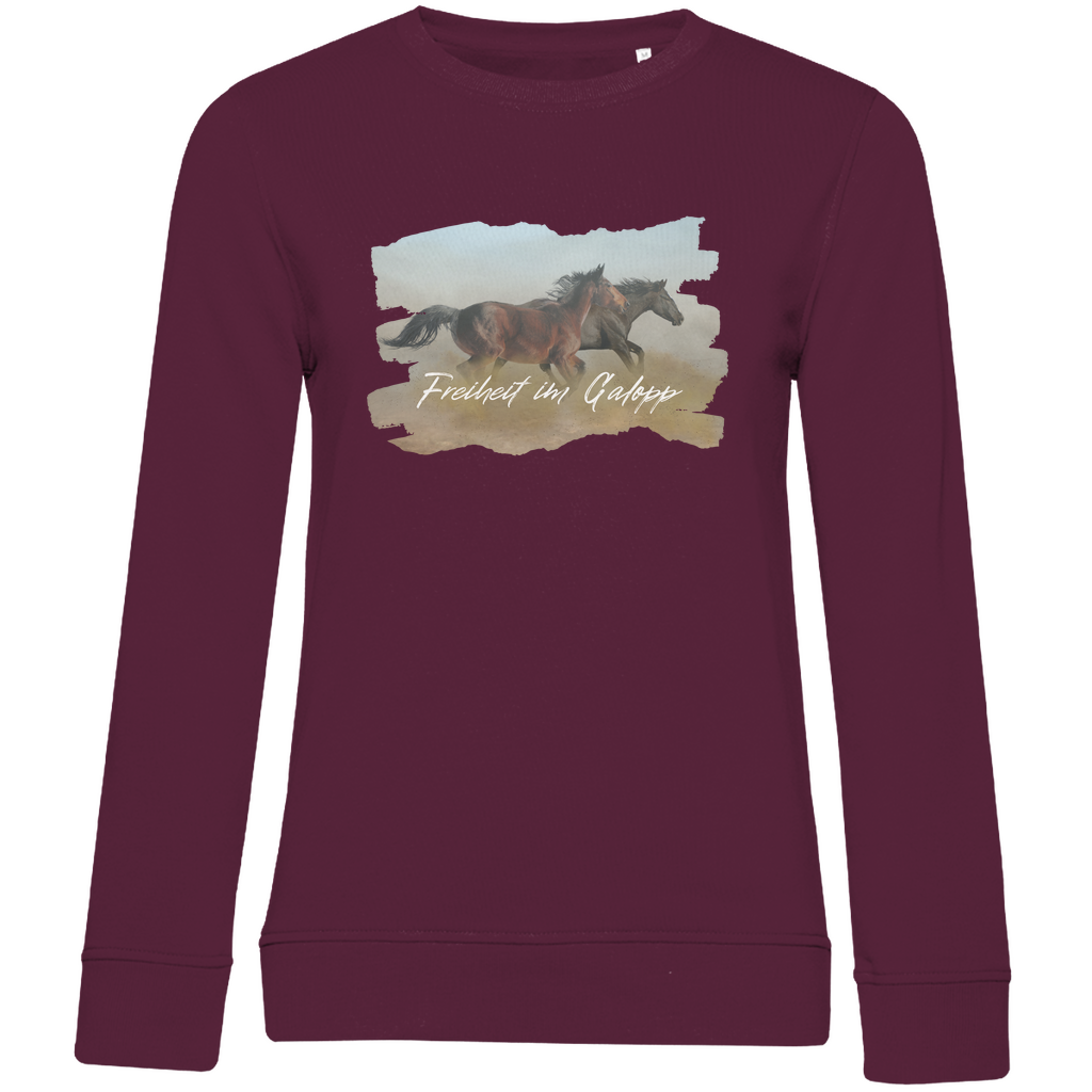 Freiheit im Galopp - Bio-Sweatshirt für Damen