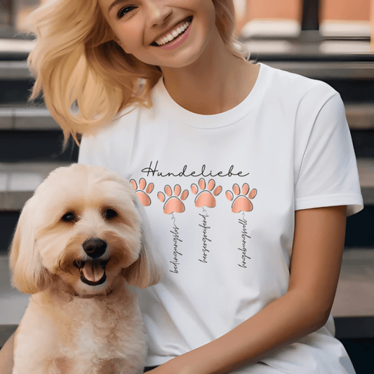 Hundeliebe - T-Shirt für Damen
