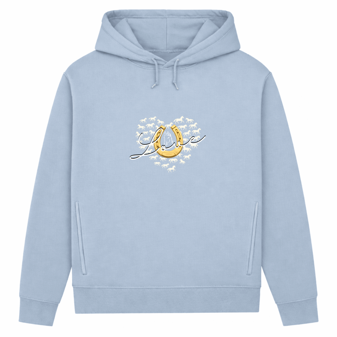 Hufeisenliebe - Hoodie aus Bio-Baumwolle für Damen
