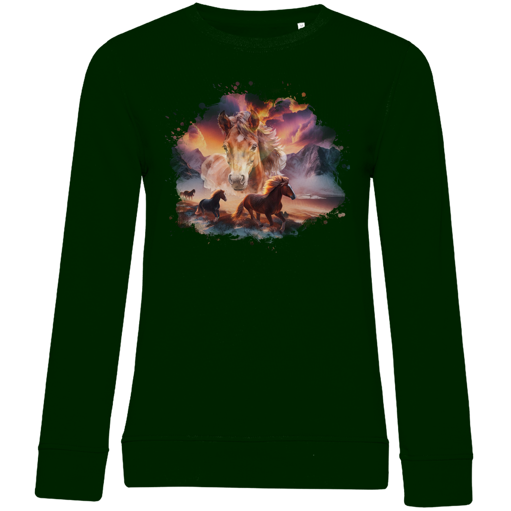 Magie der Pferde - Bio-Sweatshirt für Damen