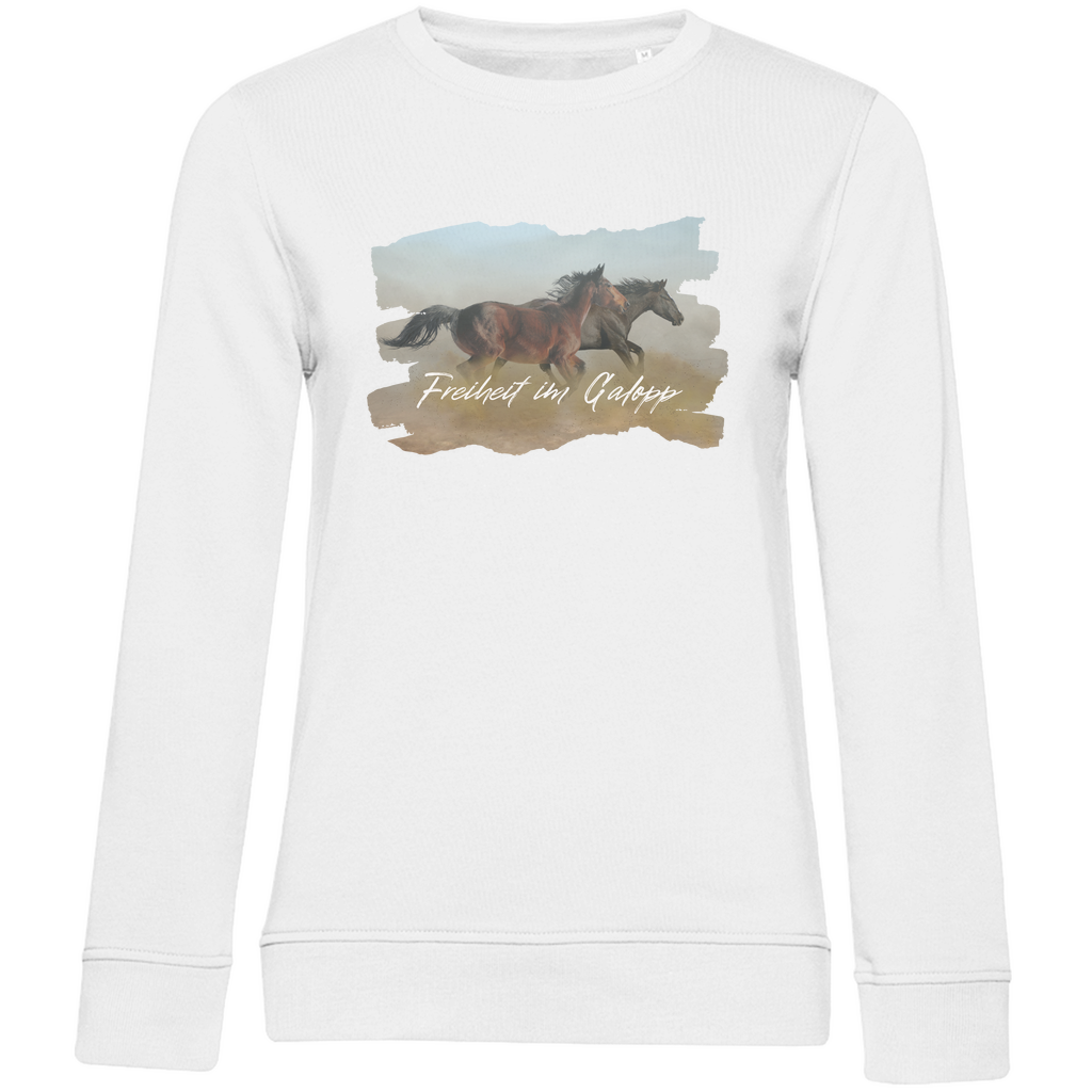 Freiheit im Galopp - Bio-Sweatshirt für Damen