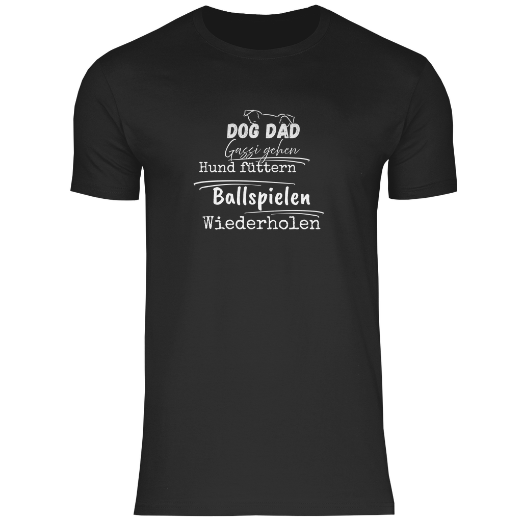 Dog Dad Alltag - T-Shirt für Herren- Dein Wunschtext