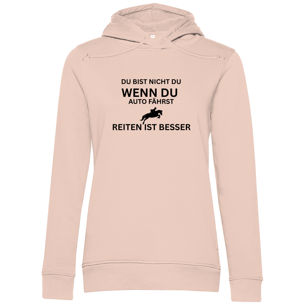 Reiten ist besser - Bio-Hoodie für Damen