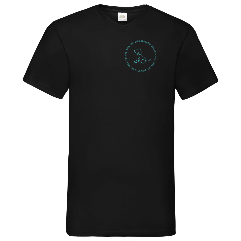Dog Lover - V-Shirt für Herren