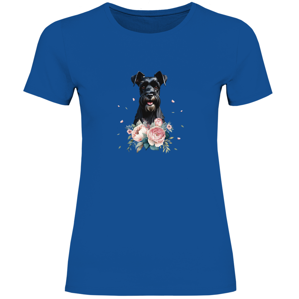 Flower Schnauzer - T-Shirt für Damen