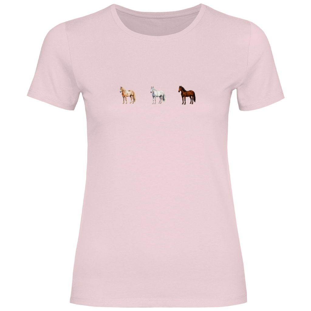 Pferde Trio - T-Shirt für Damen
