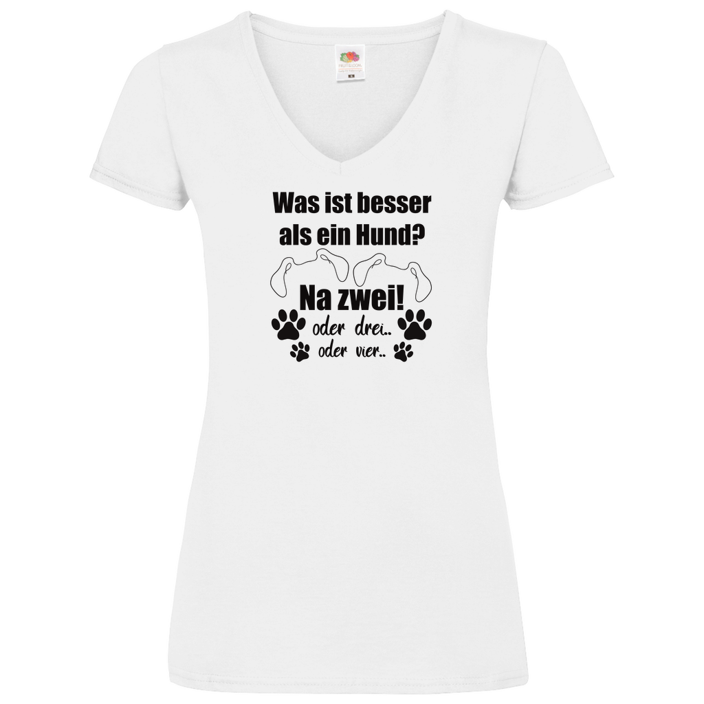 Je Mehr Desto Besser - V-Shirt für Damen