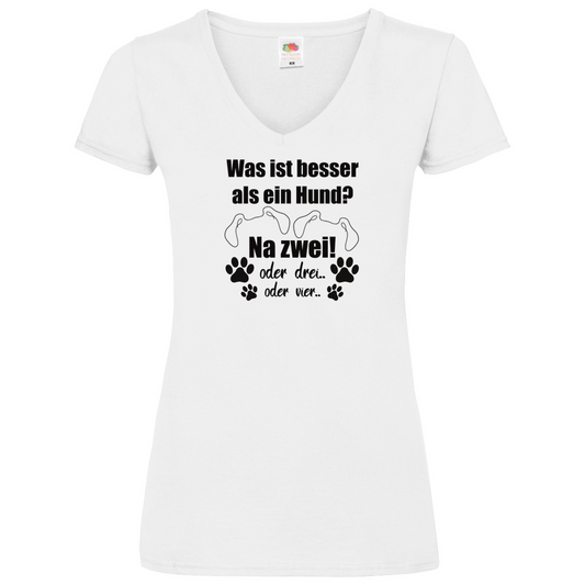Je Mehr Desto Besser - V-Shirt für Damen