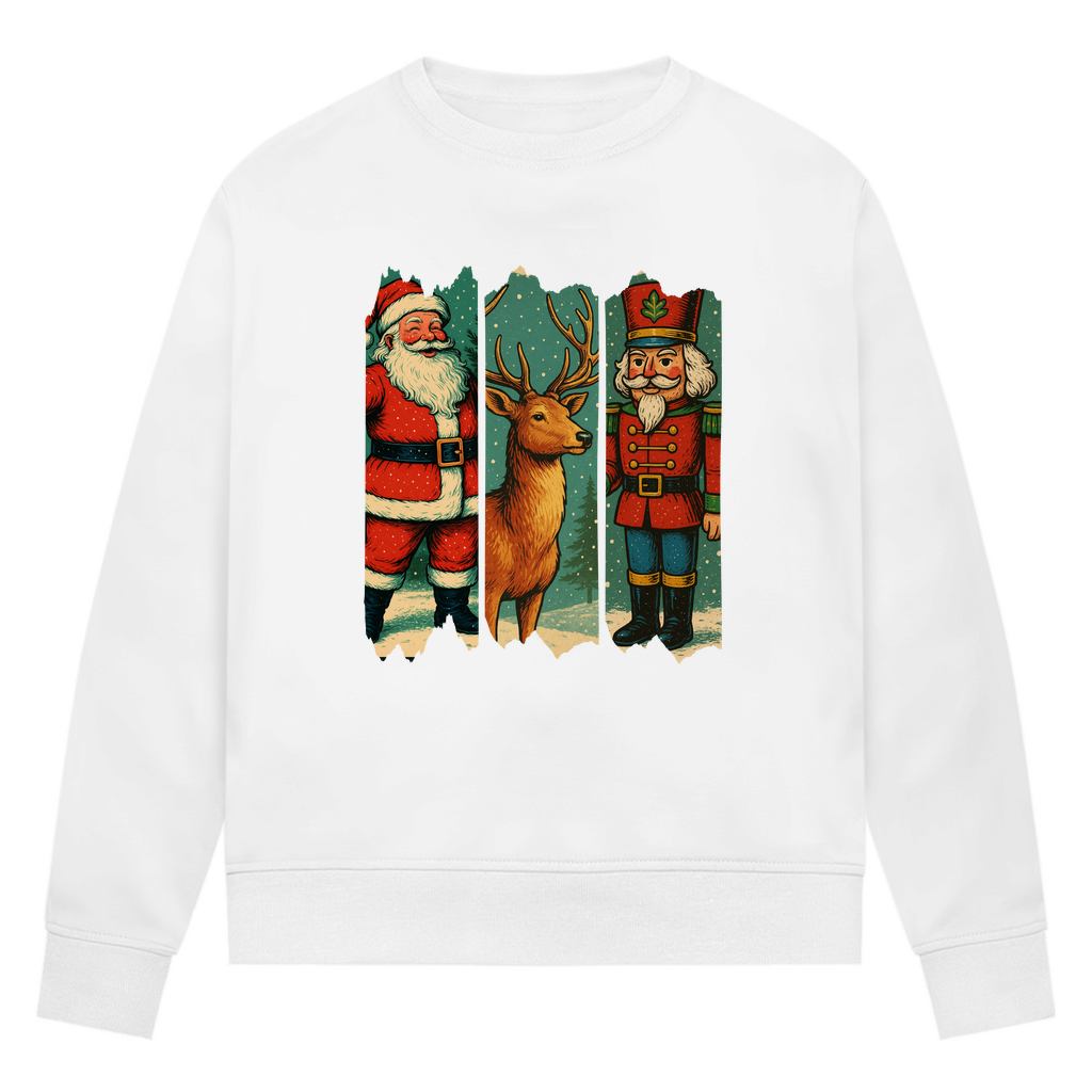 Damen Premium Bio Sweatshirt Weihnachten