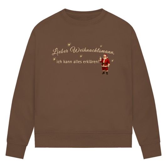 Lieber Weihnachtsmann - Bio-Sweatshirt für Damen