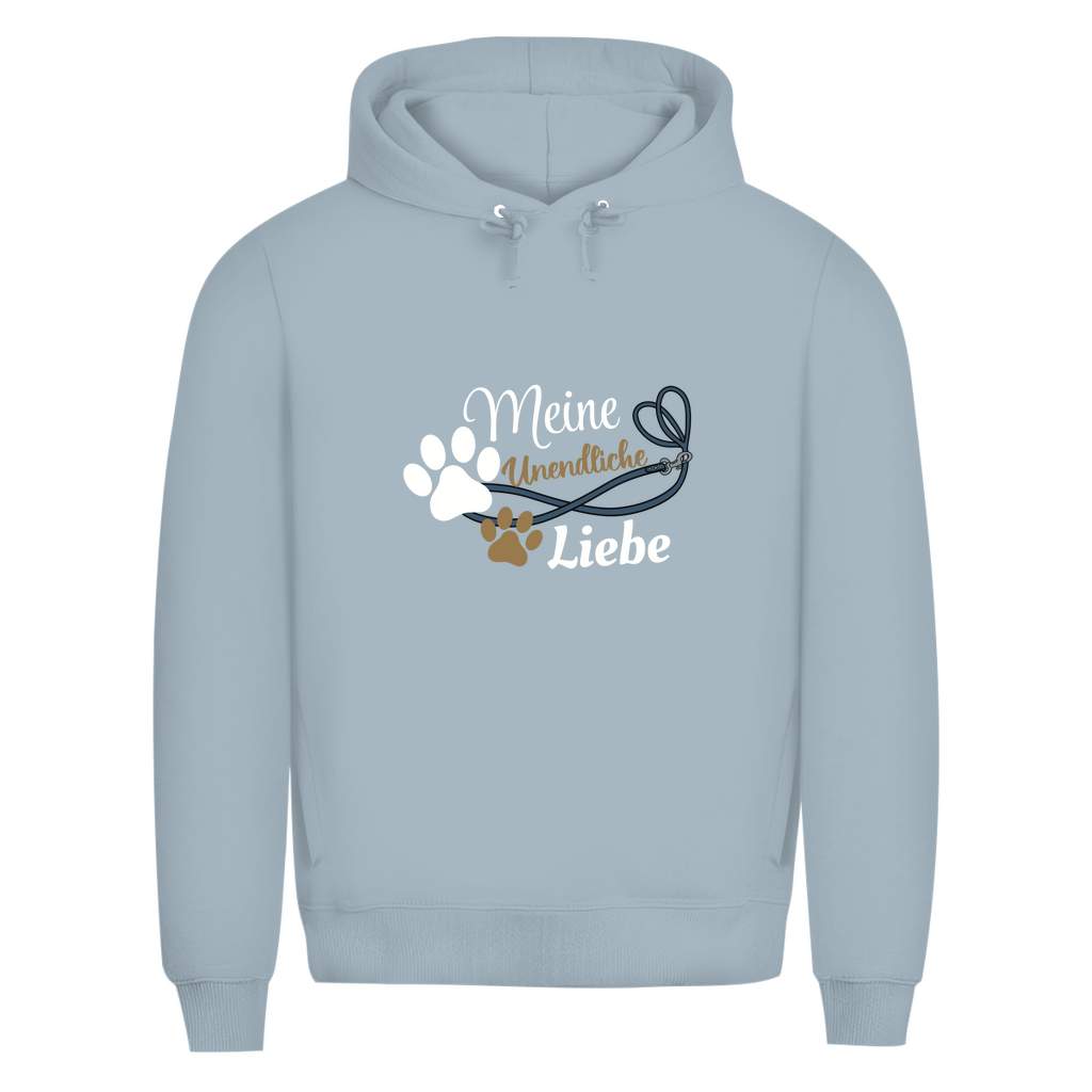 Unendlich blau - Bio-Hoodie für Herren