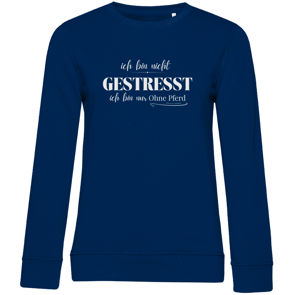 Ohne Pferd - Bio-Sweatshirt für Damen