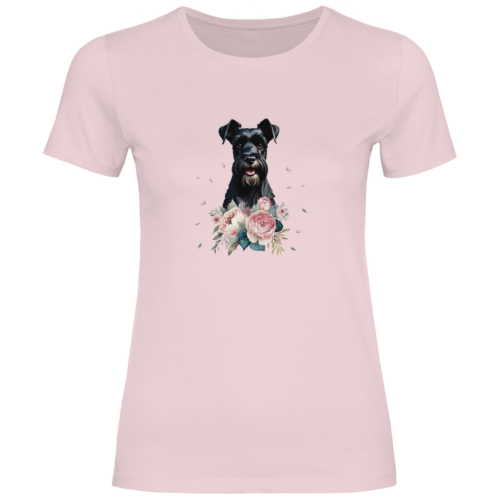 Flower Schnauzer - T-Shirt für Damen