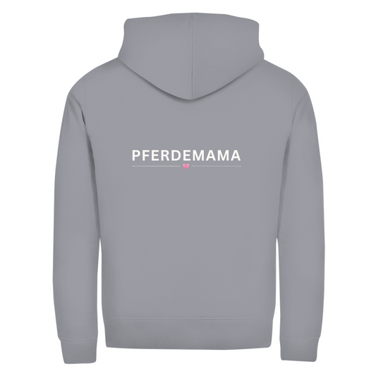 Pferdemama- Zipper-Hoodie Unisex | Rückendruck