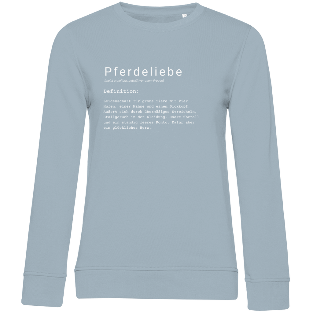 Pferdeliebe - Bio-Sweatshirt für Damen