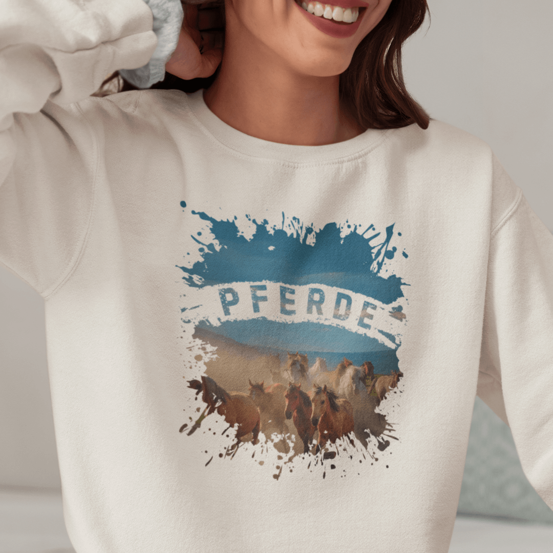 Pferdeliebe - Bio-Sweatshirt für Damen