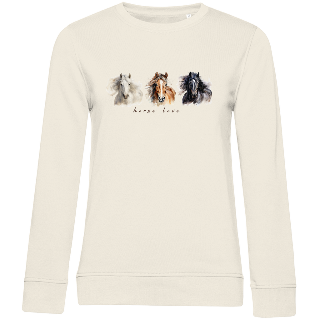 Horse Love - Bio-Sweatshirt für Damen