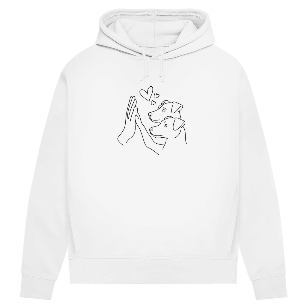 Doppeltes Glück - Bio-Hoodie für Damen