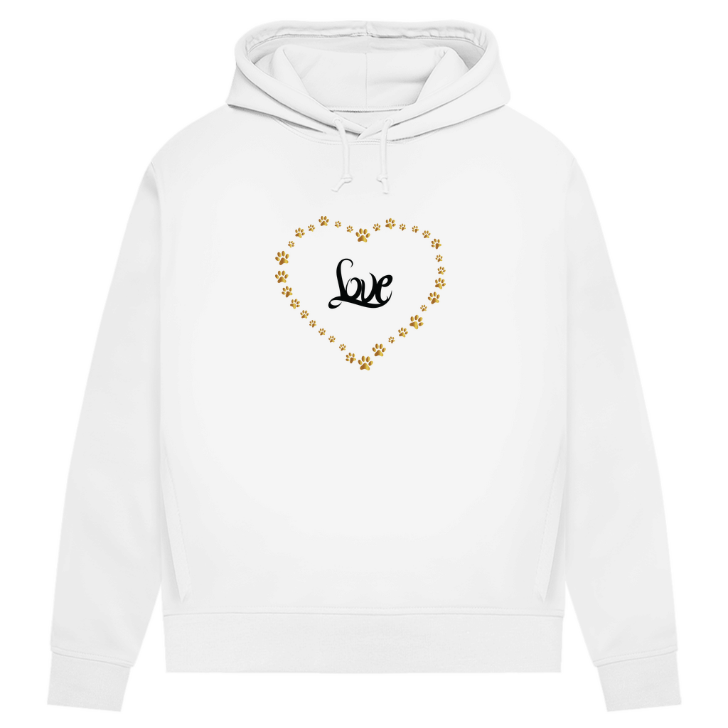 Pfötchenherz - Bio-Hoodie für Damen
