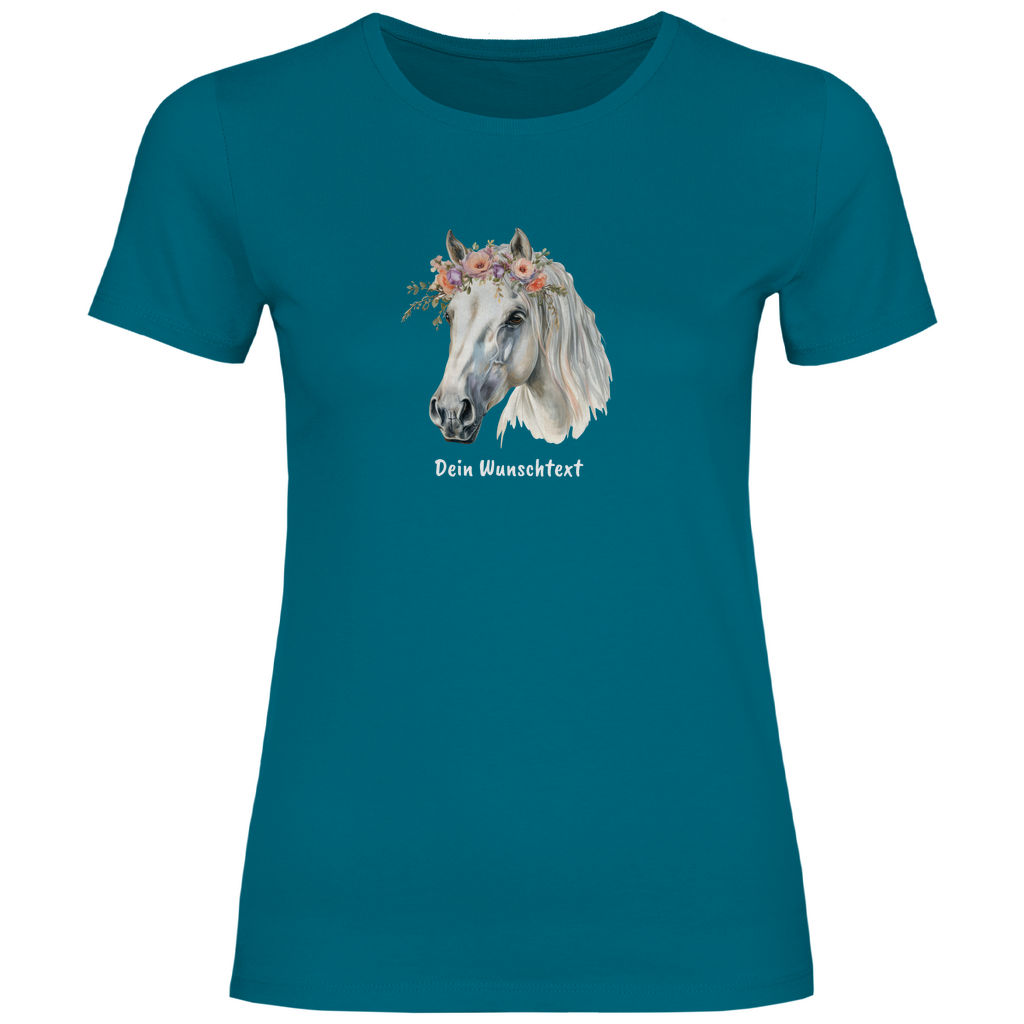 Pferdestolz - T-Shirt für Damen- Dein Wunschtext