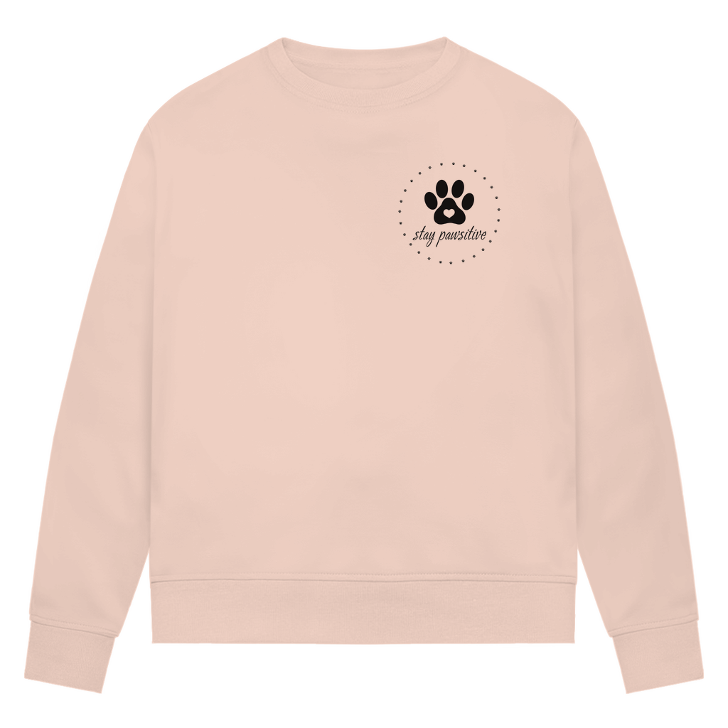 Stay Pawsitive - Bio-Sweatshirt für Damen
