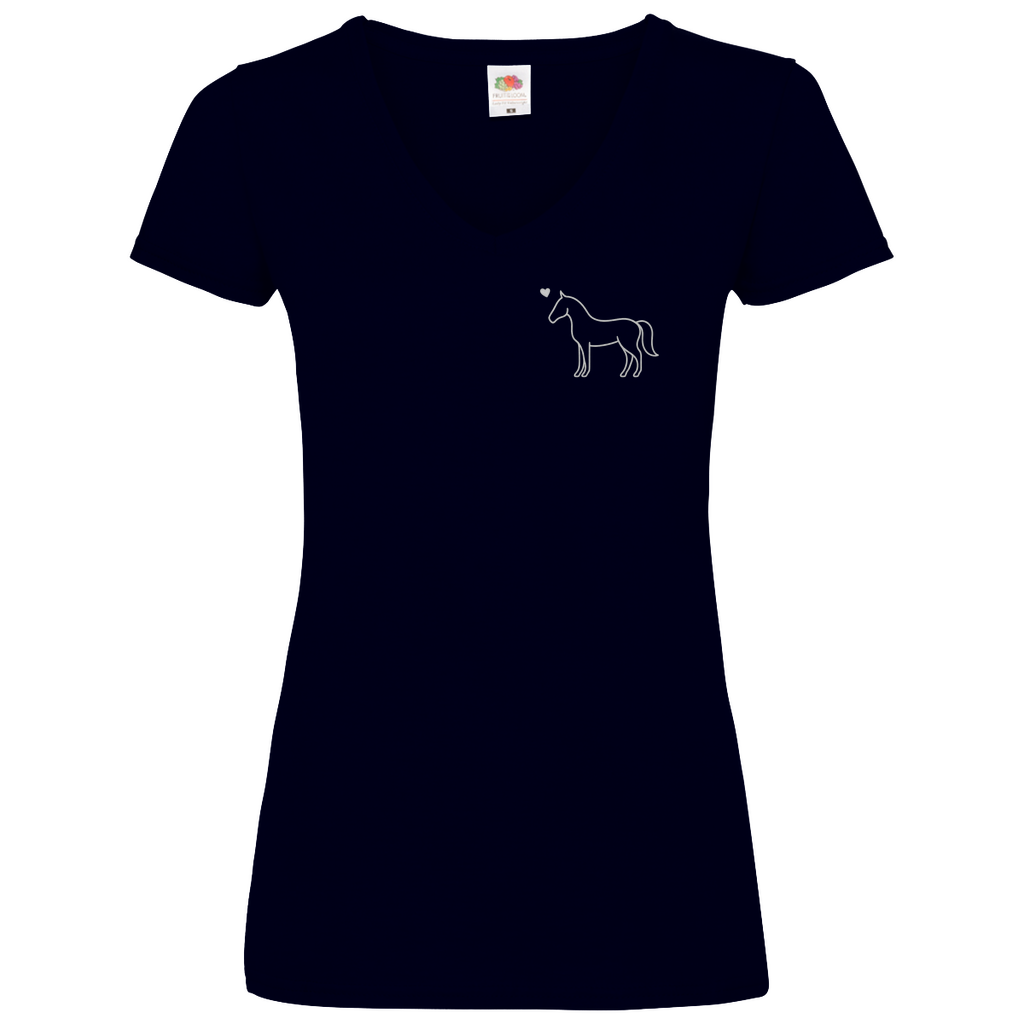 Eleganz mit Herz - V-Shirt für Damen