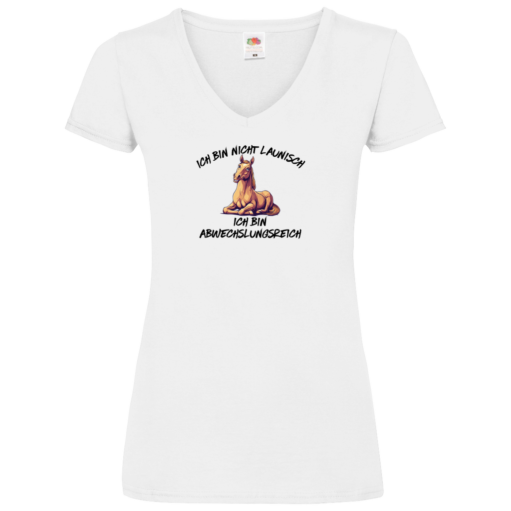 Abwechslungsreich - V-Shirt für Damen