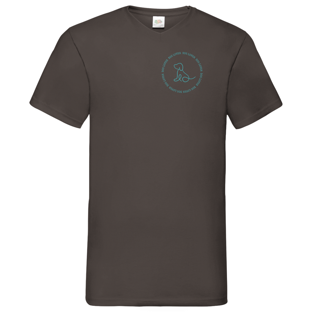 Dog Lover - V-Shirt für Herren