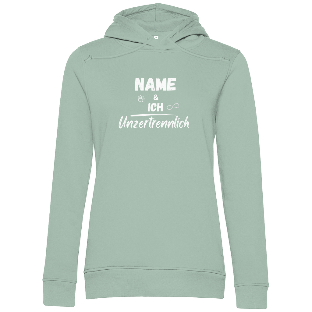 Unzertrennlich - Bio-Hoodie für Damen-Dein Wunschtext