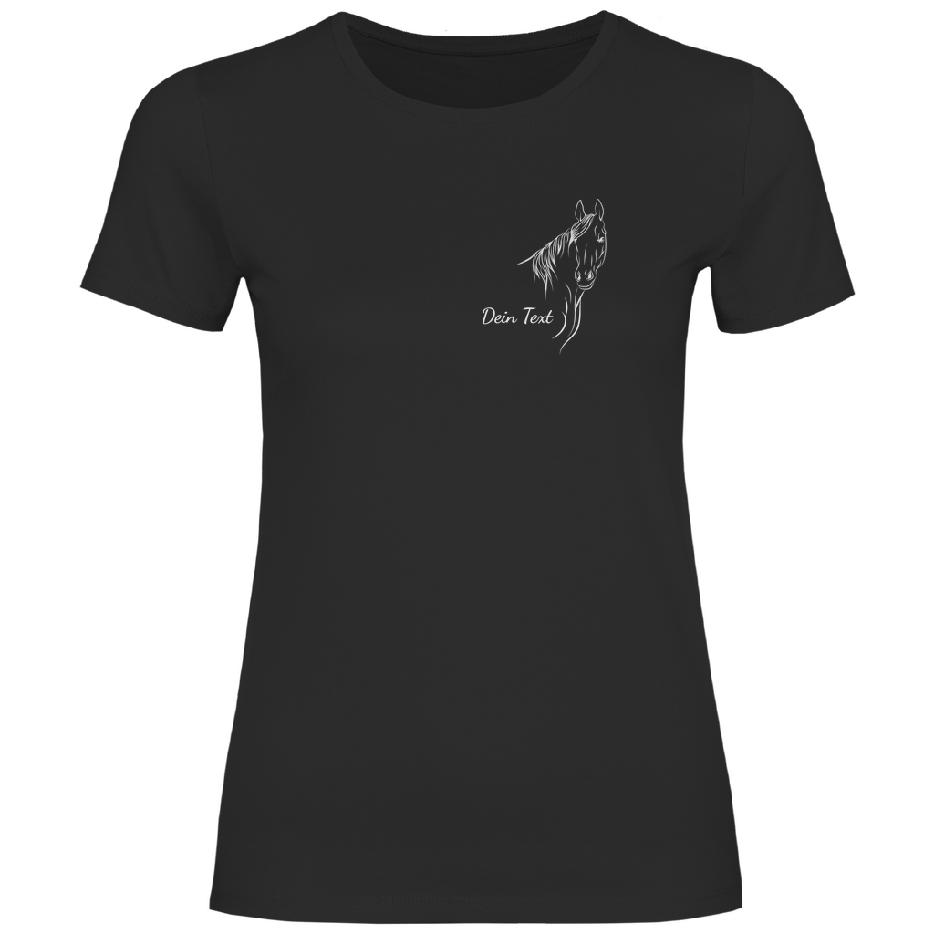 Pferdeliebe - T-Shirt für Damen-Dein Wunschtext