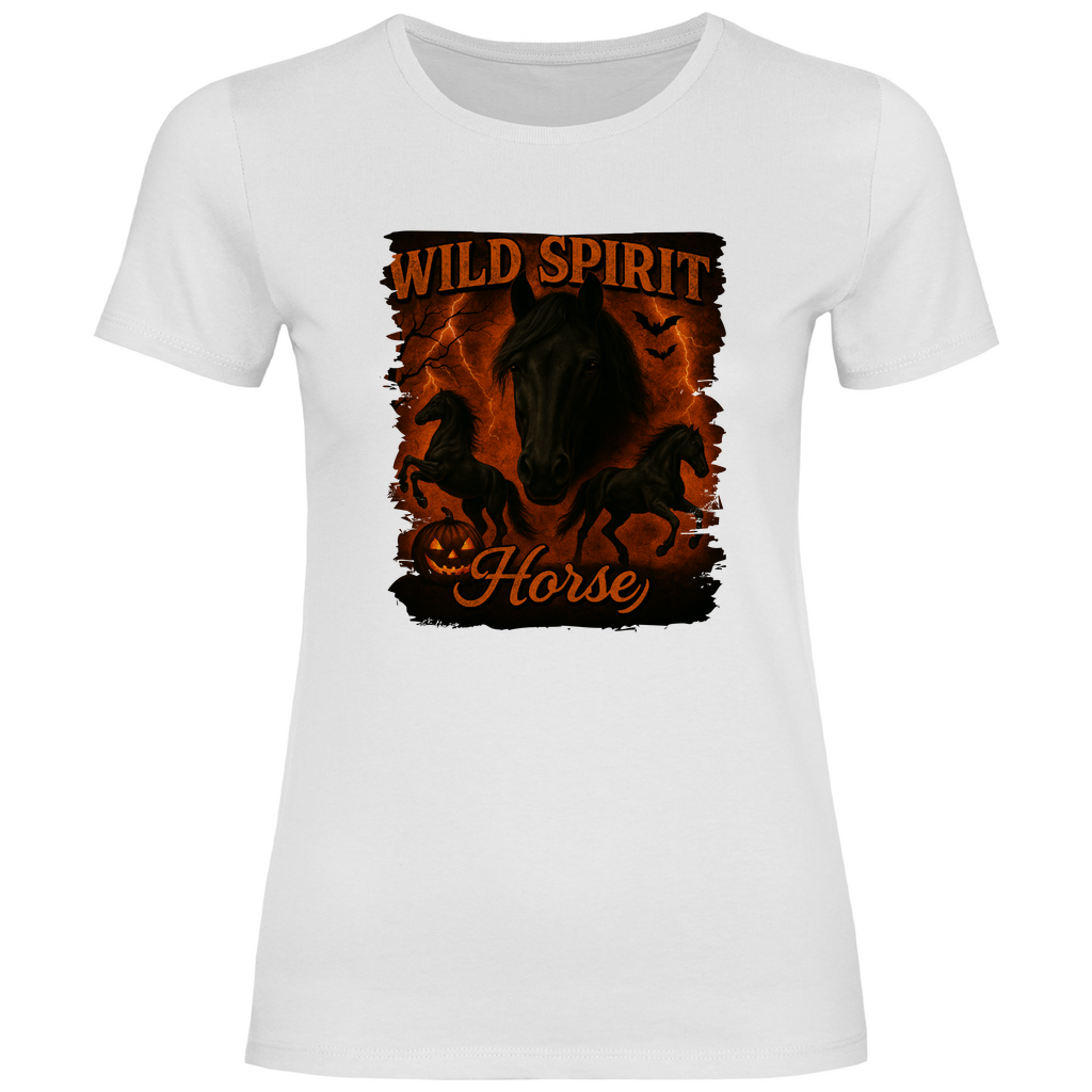 Black & Fire Horse - T-Shirt für Damen
