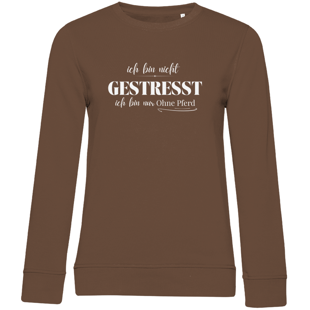 Ohne Pferd - Bio-Sweatshirt für Damen