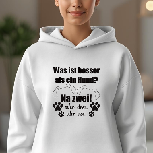 Je Mehr Desto Besser– Hoodie aus Bio-Baumwolle für Damen