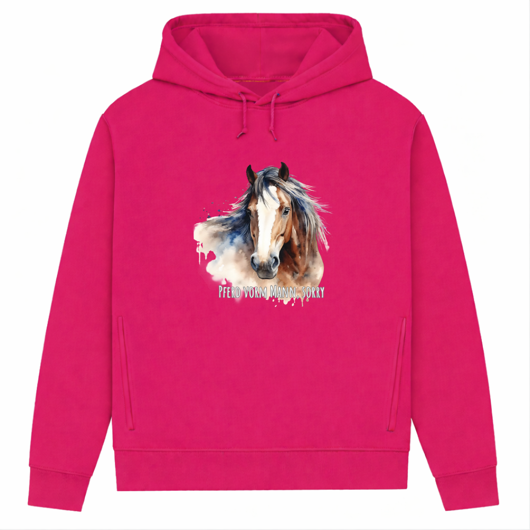 Pferd - Hoodie aus Bio-Baumwolle für Damen
