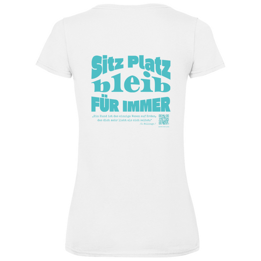 Dog Lover - V-Shirt für Damen | Beidseitig