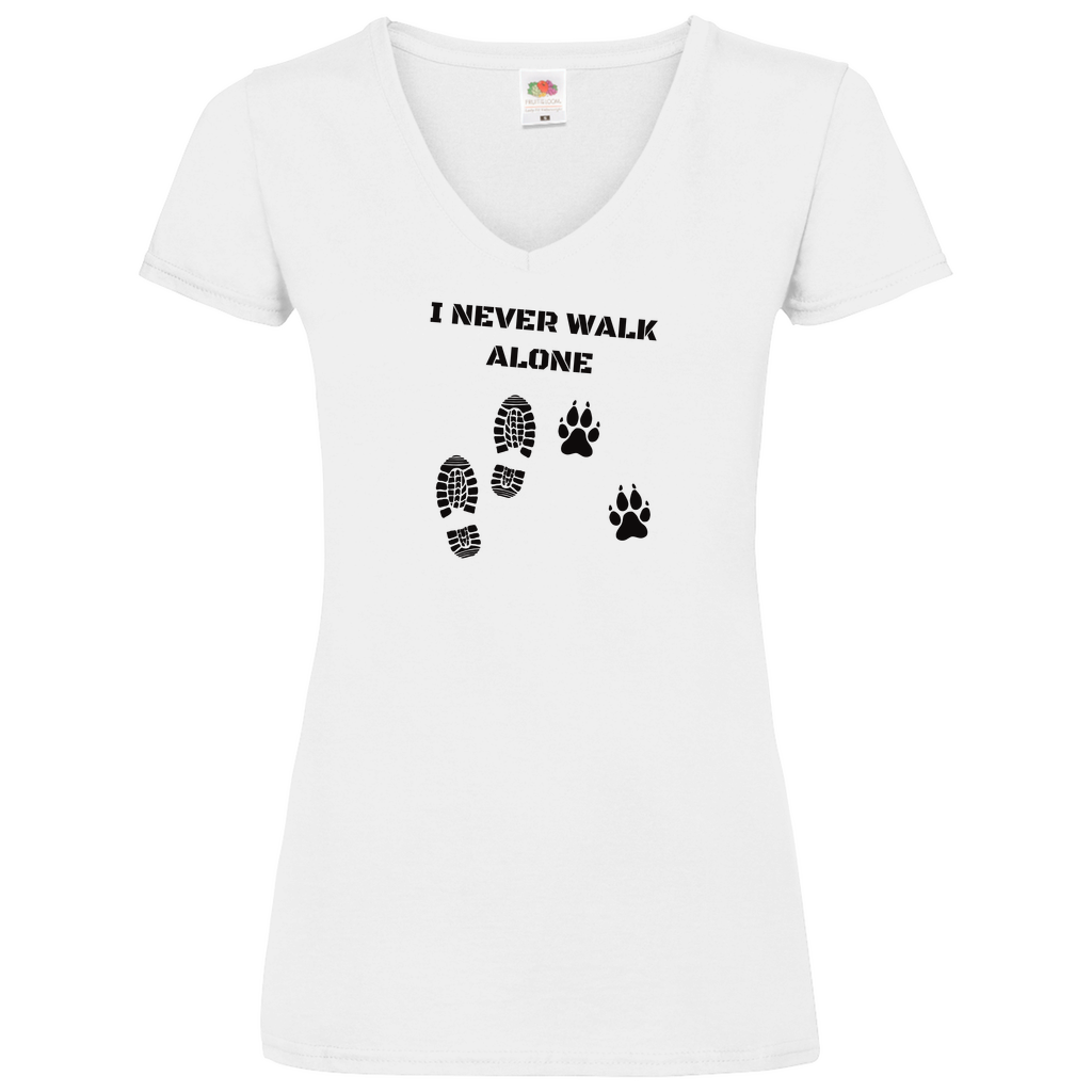 I Never Walk Alone - V-Shirt für Damen