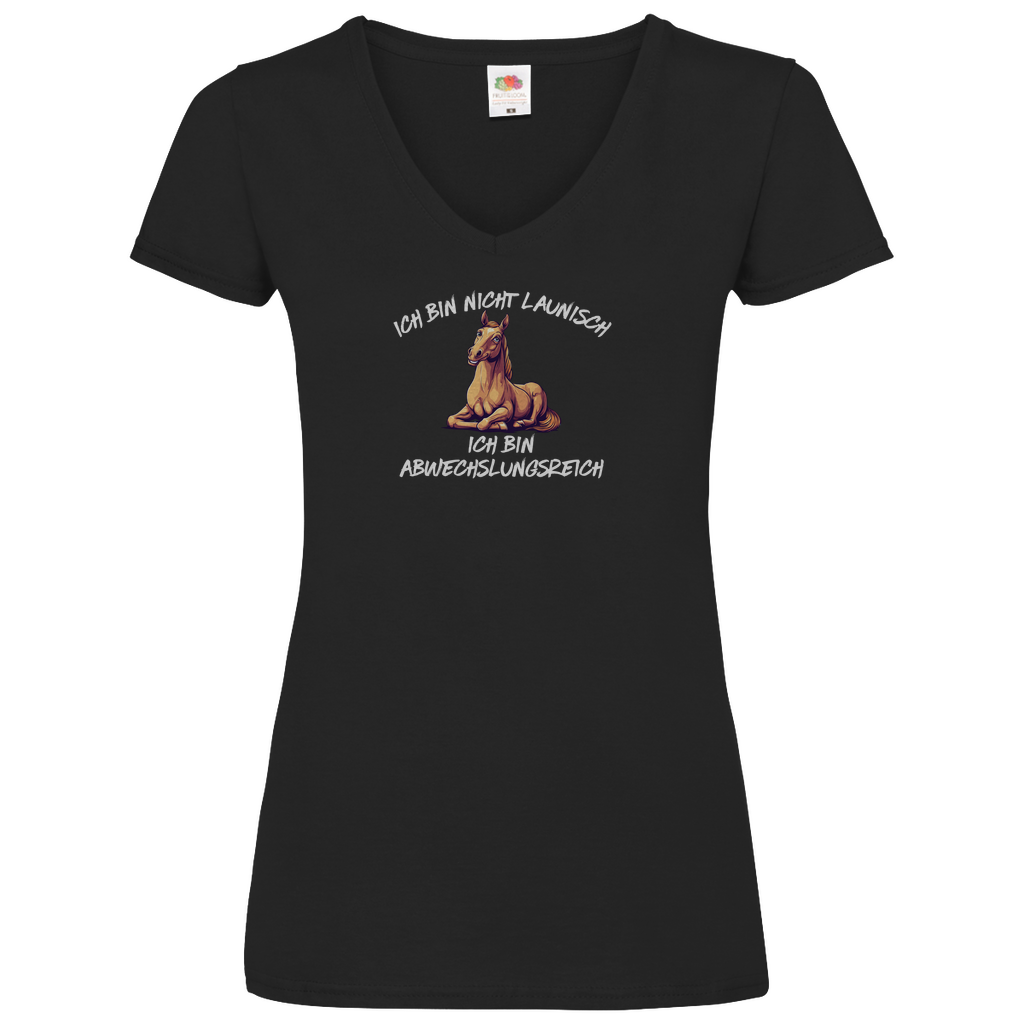 Abwechslungsreich - V-Shirt für Damen