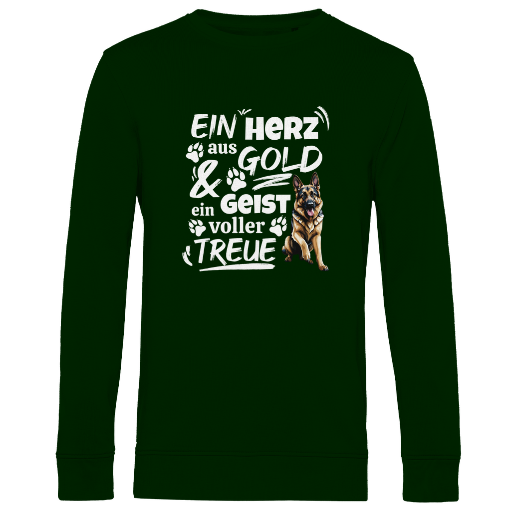 Herz aus Gold - Bio-Sweatshirt für Herren