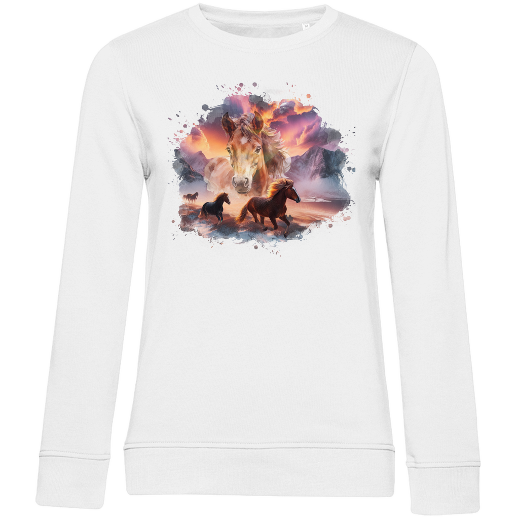 Magie der Pferde - Bio-Sweatshirt für Damen