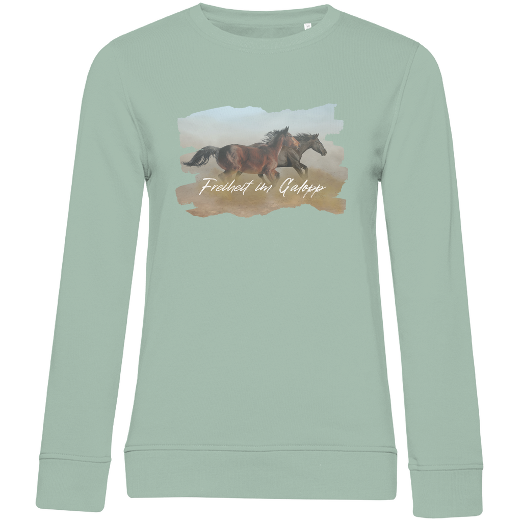 Freiheit im Galopp - Bio-Sweatshirt für Damen