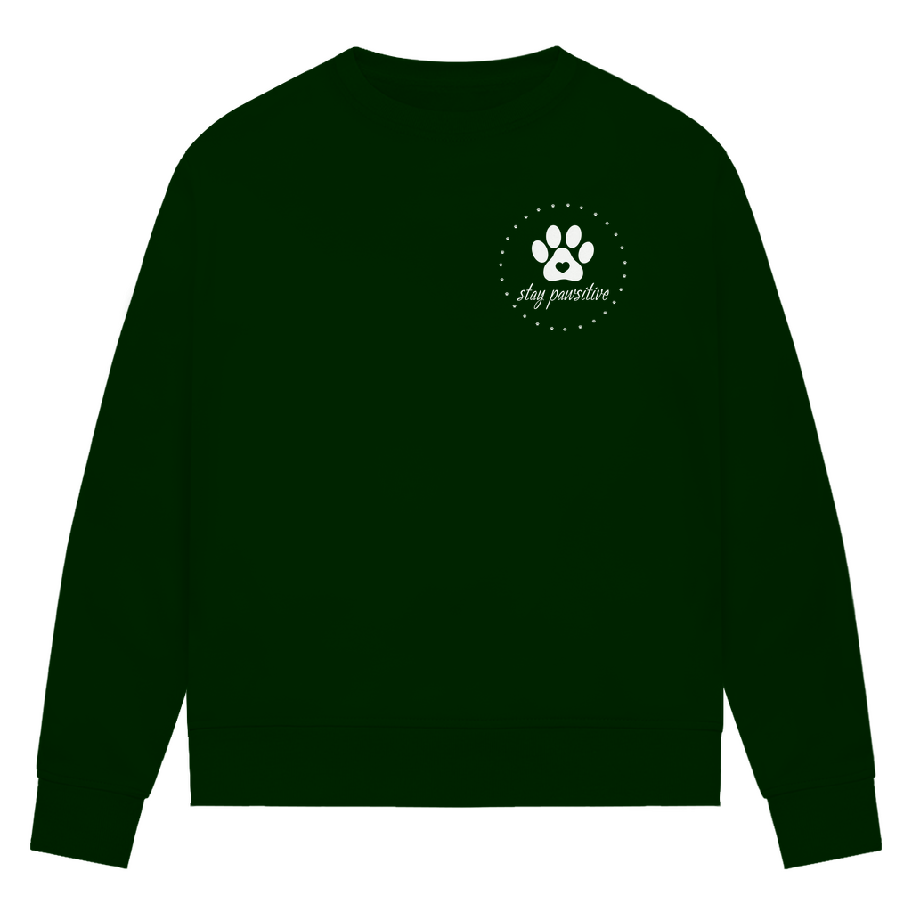 Stay Pawsitive - Bio-Sweatshirt für Damen