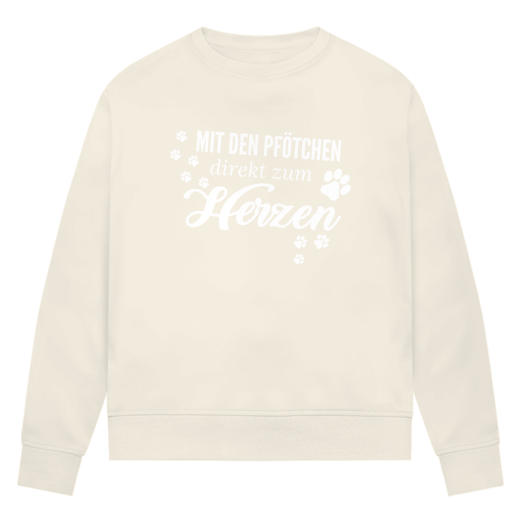Direkt zum Herzen - Bio-Sweatshirt für Damen