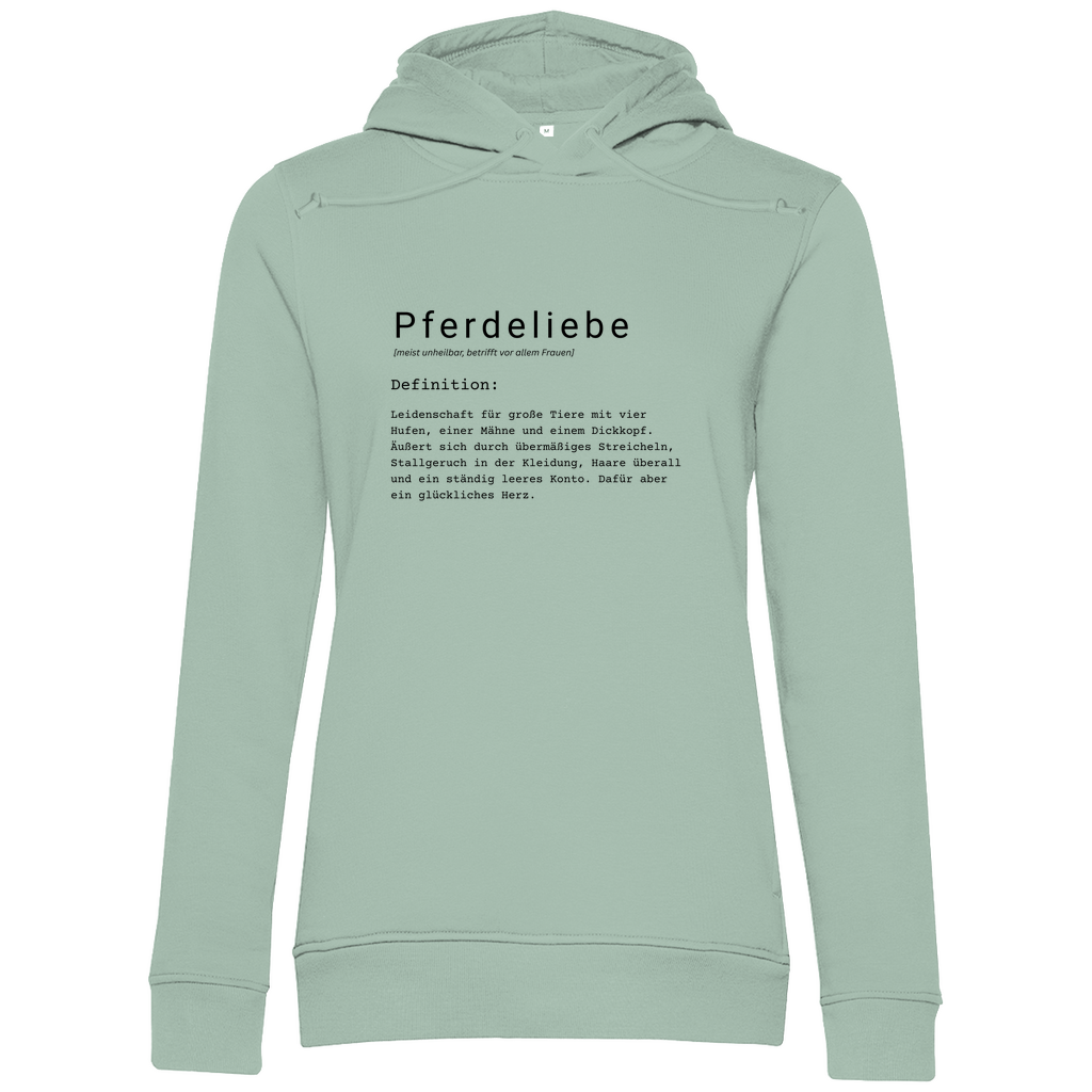 Pferdeliebe - Bio-Hoodie für Damen