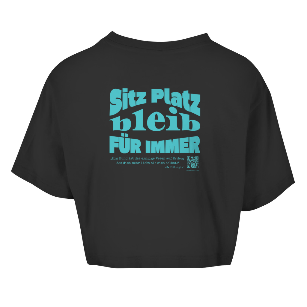 Dog Lover - Oversize Crop Top für Damen