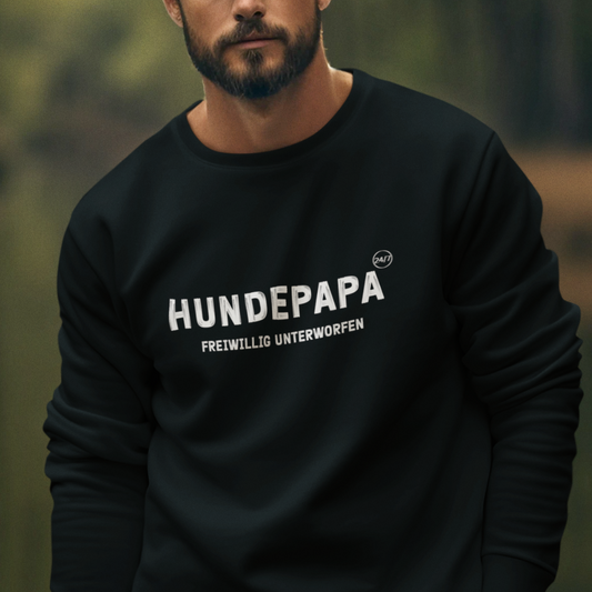 Hundepapa in Vollzeit - Bio-Sweatshirt für Herren