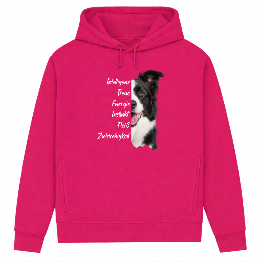 Collie Spirit- Hoodie aus Bio-Baumwolle für Damen