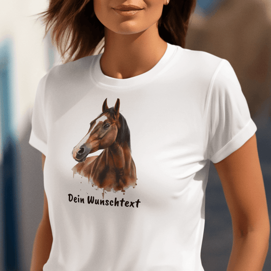 Lieblingspferd - T-Shirt für Damen- Dein Wunschtext
