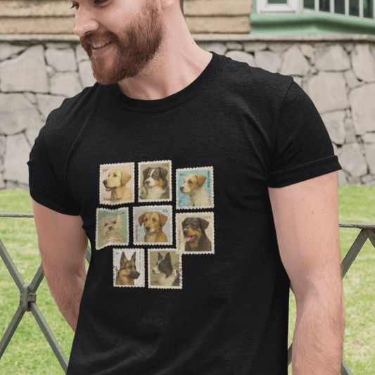 Briefmarken - T-Shirt für Herren